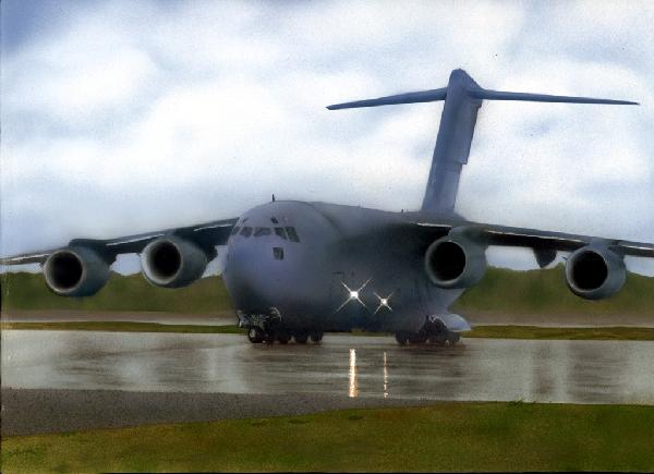 C-17 Globemaster Taking off